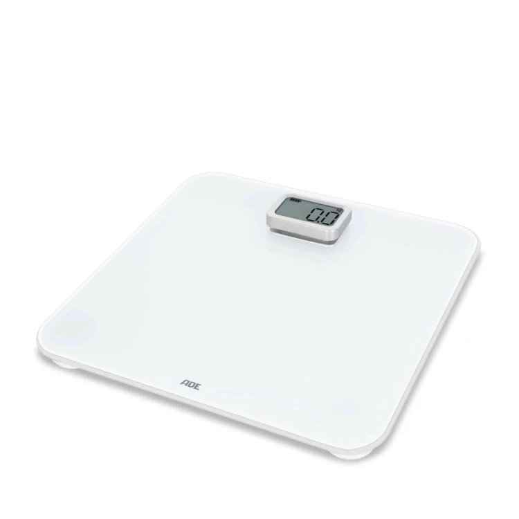 waga łazienkowa na dynamo, do 150 kg, 30 x 30 cm, biała