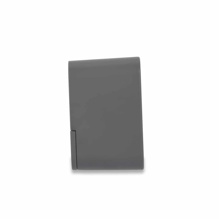 zegar elektroniczny z kalendarzem i termometrem, 10,5 x 6,5 x 4 cm, szary