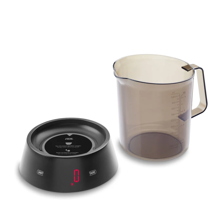 waga kuchenna z miarką, do 3 kg, 1,0 l, 17 x 14,5 x 18 cm